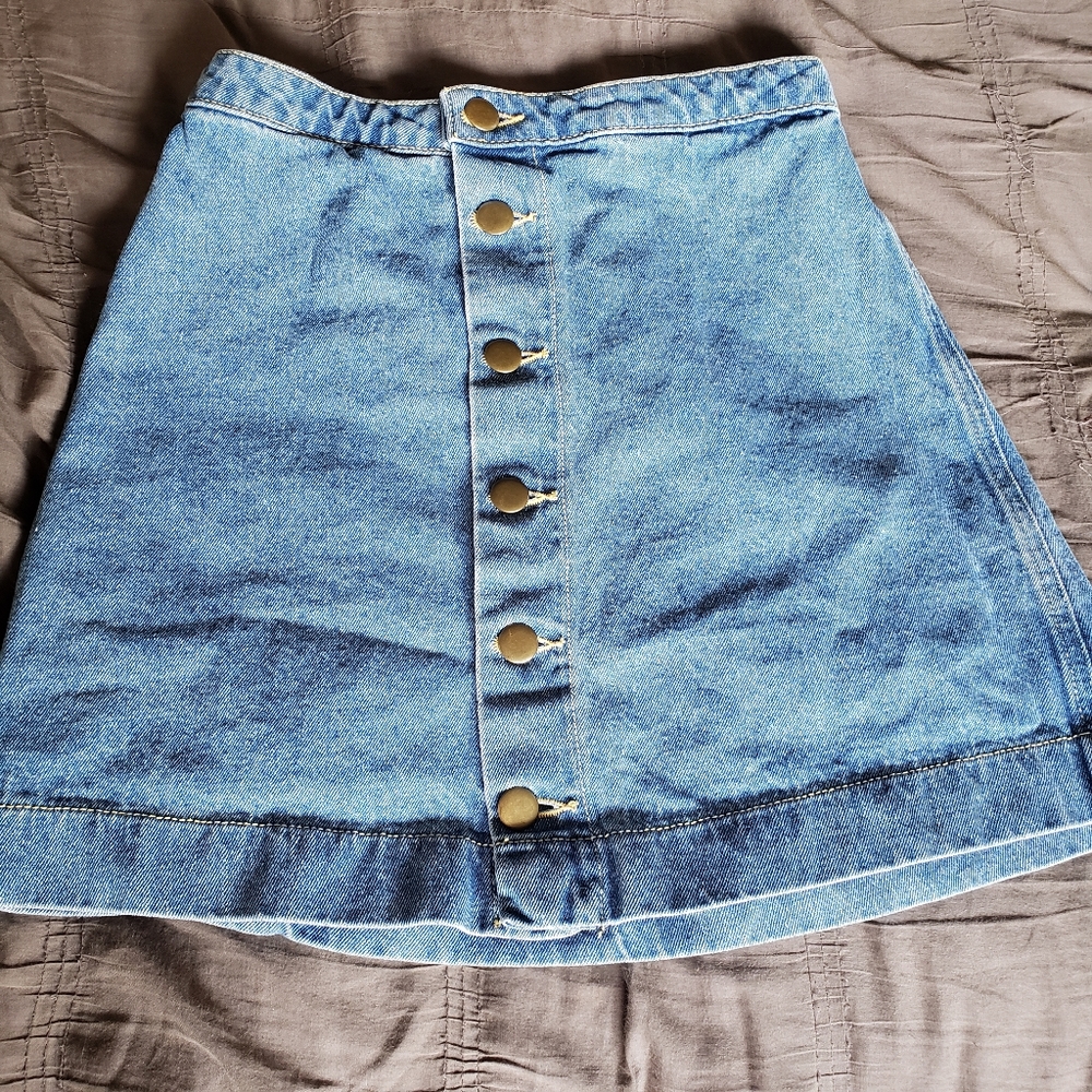 American Apparel Jean Skirt